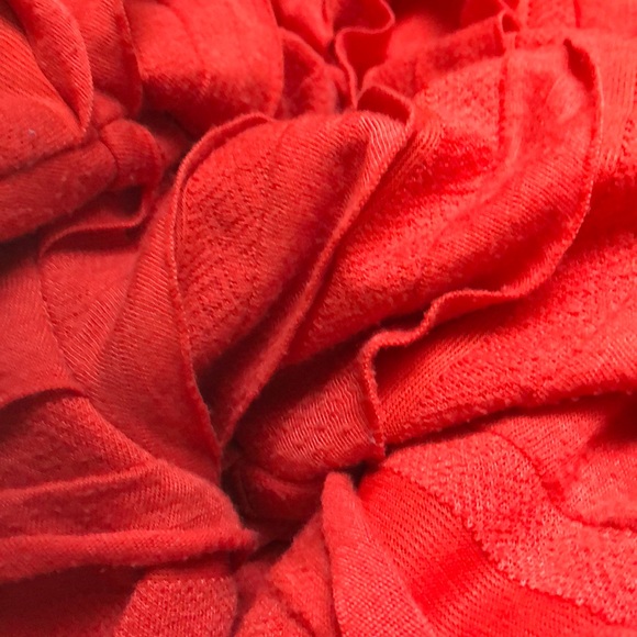 Max Studio tiered midi tangerine dress - Picture 4 of 4